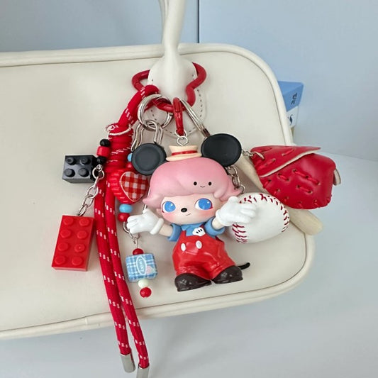 Handmade popmart figures Bag Keychain