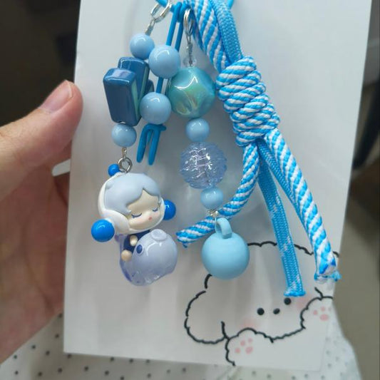 Handmade popbeans keychain