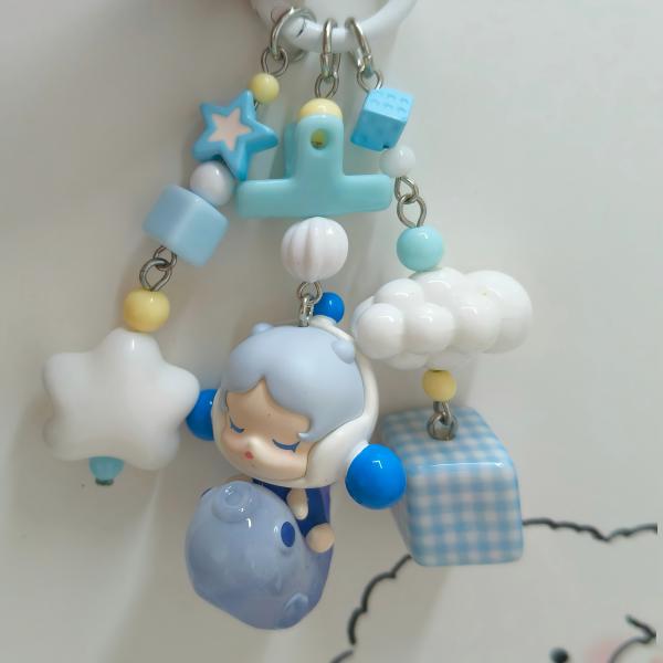 Handmade popbeans keychain