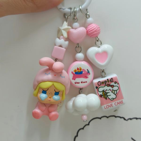 Handmade popbeans keychain